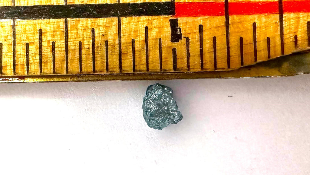 Blue Diamond Rough Facet Canadian .75 carat 4mm Raw