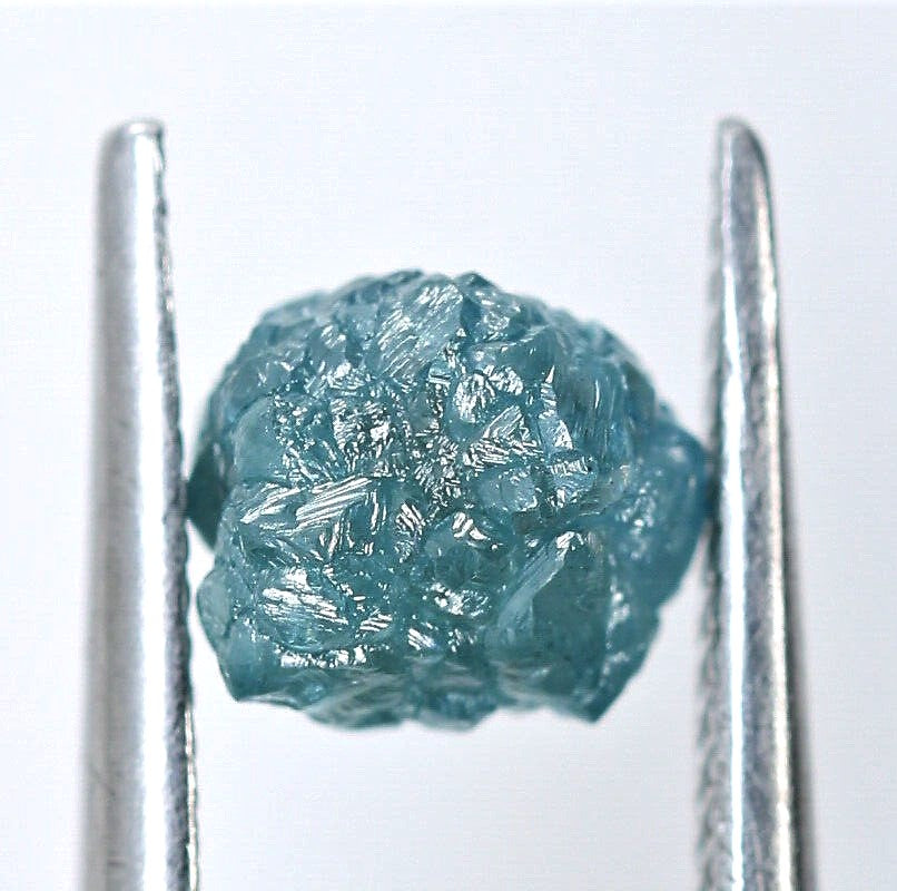 Blue Diamond Rough Facet Canadian 2 carat 8mm Raw