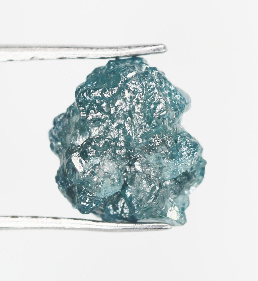 Blue Diamond Rough Facet Canadian 2 carat 8mm Raw