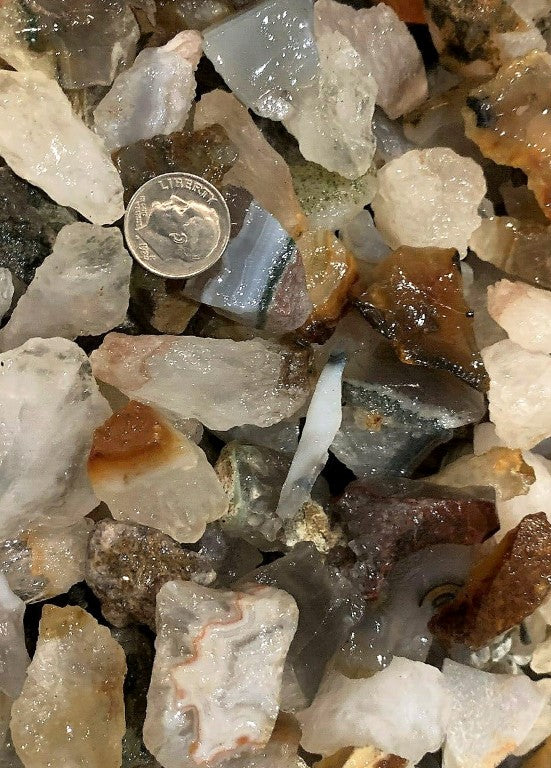 Brazilian Agate Rough Cut Brazil Natural 3000 Carats Bulk Lot
