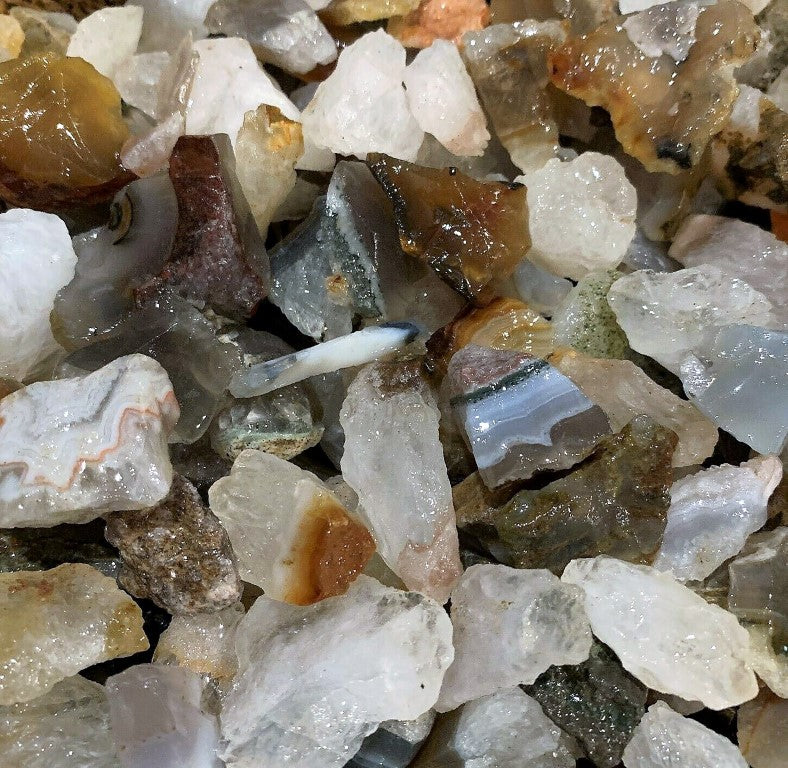 Brazilian Agate Rough Cut Brazil Natural 2000 Carats Bulk Lot