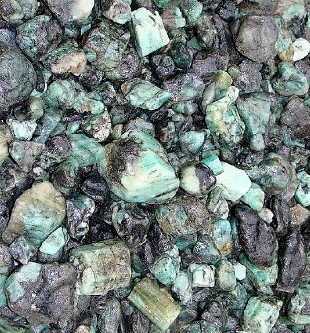 Emerald Rough Cut Colombian Natural Raw Beryl 1lb Wholesale Lot