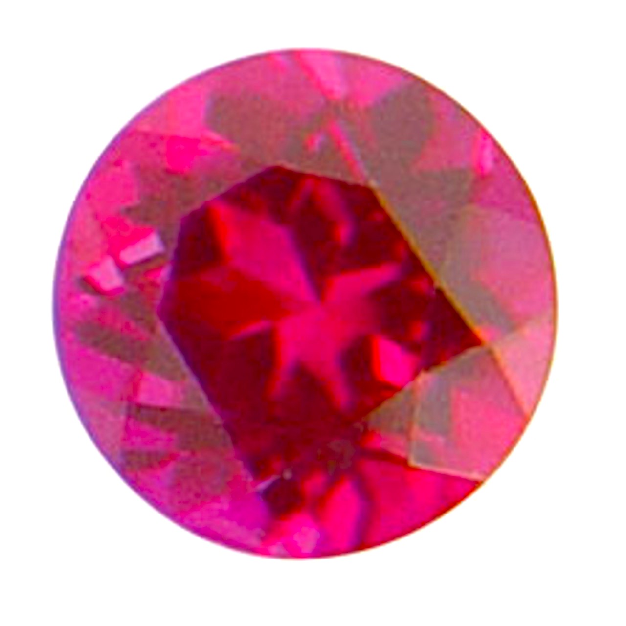 Ruby Lab Grown Round Cut Man Made Calibrated Synthetic Thailand AAA IF