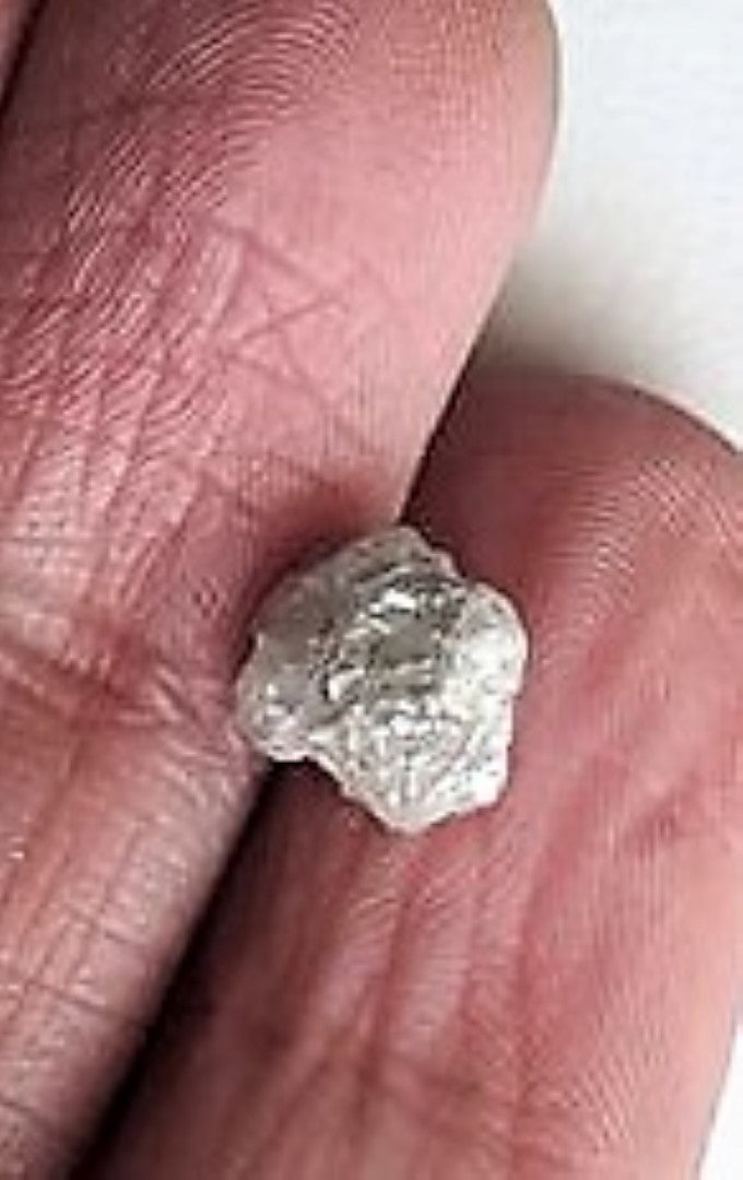 White Diamond Lot 5 Pieces Rough Facet Canadian 1 Carat 5mm Raw