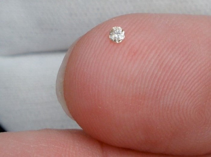 White Diamond Round Cut African 3mm Micro Sized