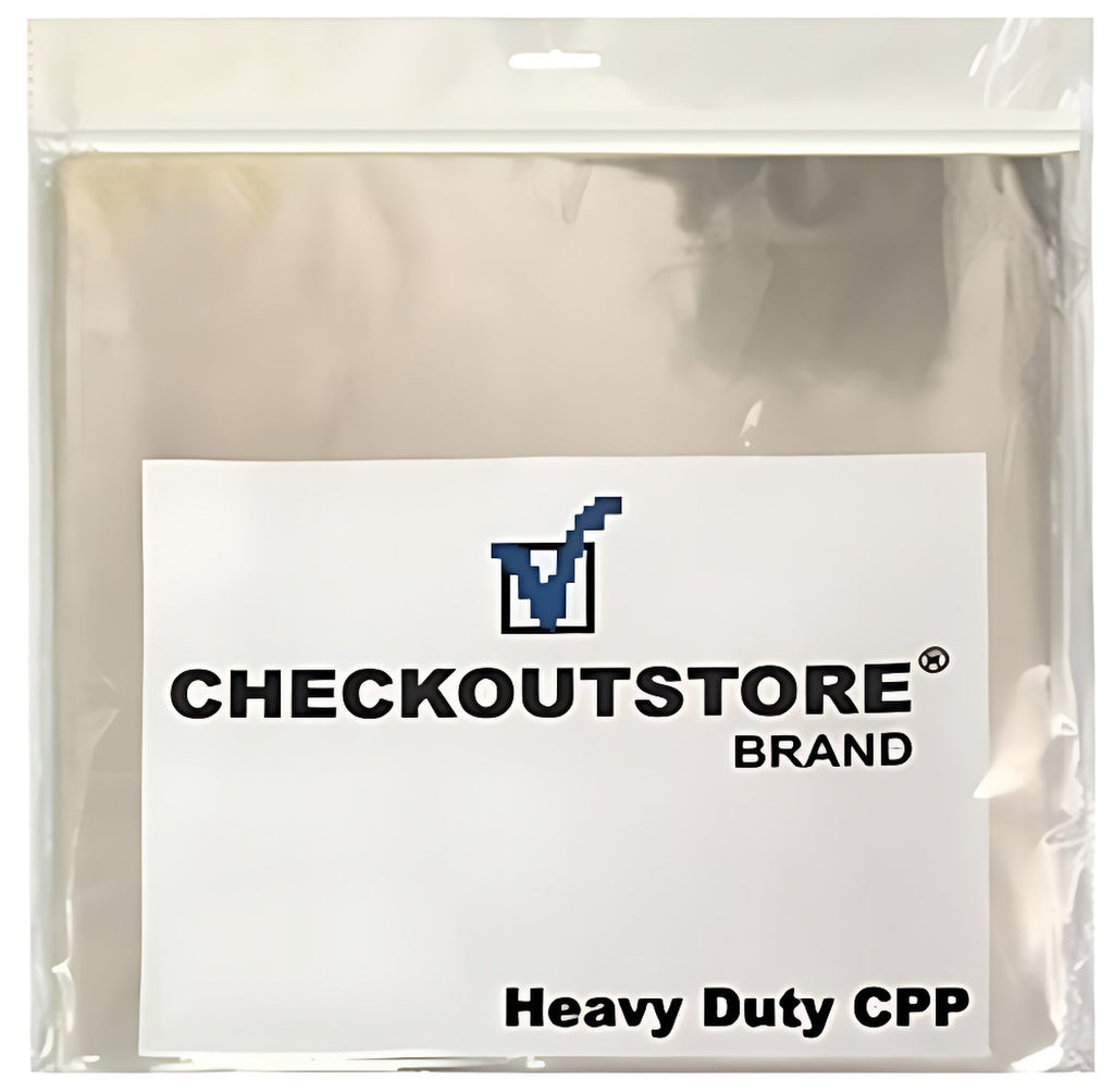 CheckOutStore Clear Plastic CPP for 12" LP Vinyl 33 RPM Record ONLY (INNER Sleeves)