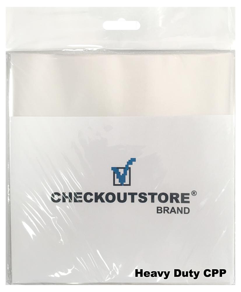 CheckOutStore Clear Plastic CPP for 7" Vinyl 45 RPM Record Album Covers (Outer Sleeves)